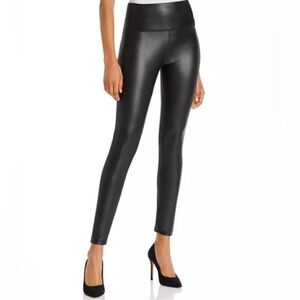 Bagatelle Faux Leather High-Rise Leggings Sleek Black Moto Chic, Sculpting Fit